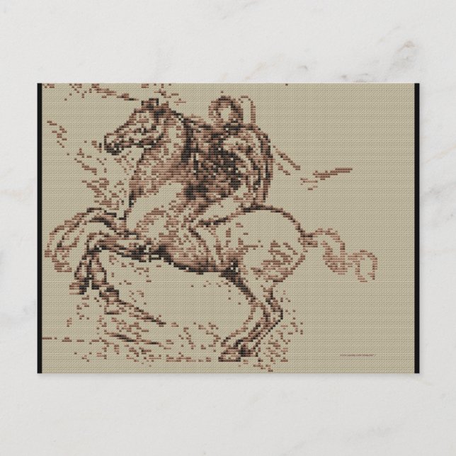 DAVINCI RIDER POSTKARTE (Vorderseite)