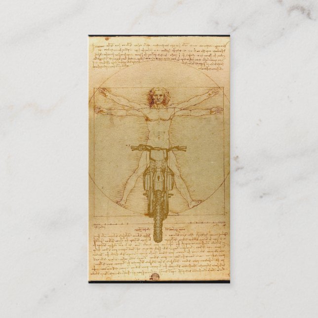 DaVinci Schmutz-Fahrradmotocross-Visitenkarte Visitenkarte (Vorderseite)