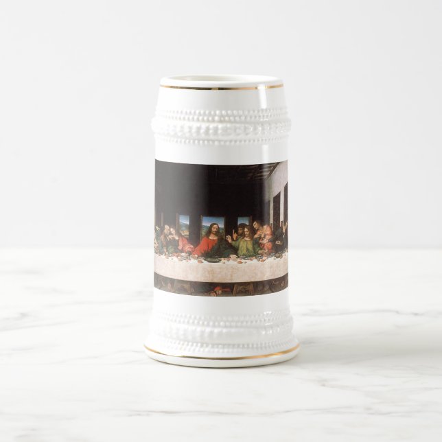 DaVincis letztes Abendessen Stein Bierglas (Mittel)