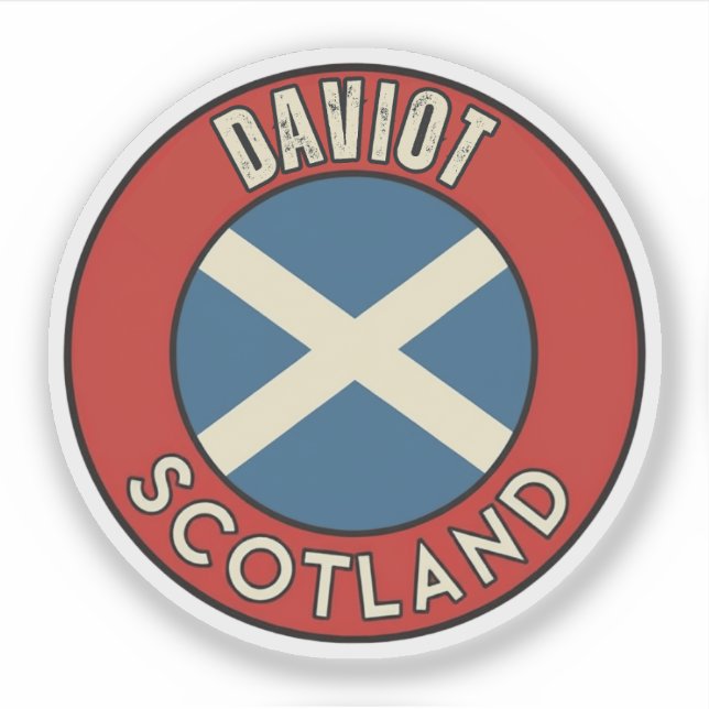 Daviot, Schottland Aufkleber (Vorderseite)