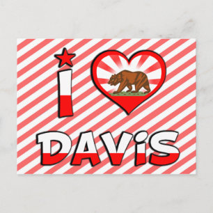 Davis, CA Postkarte