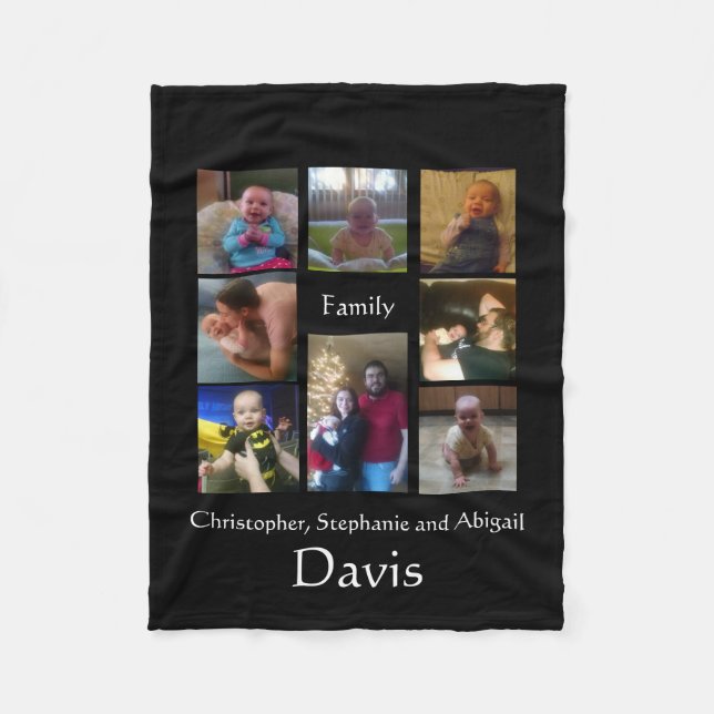Davis-Familien-Decke Fleecedecke (Vorderseite)