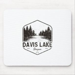Davis Lake Oregon Outdoors Vintage  Mousepad