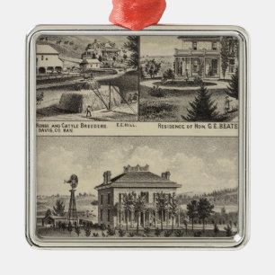 Davis Landkreis, Kansas 2 Ornament Aus Metall