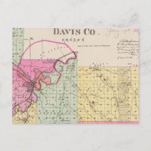 Davis Landkreis, Kansas Postkarte