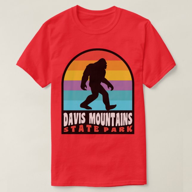 Davis Mountains Staat Park Texas T-Shirt (Design vorne)