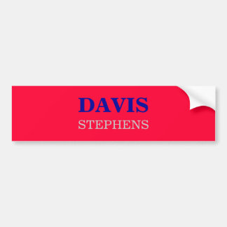 DAVIS, STEPHENS AUTOAUFKLEBER