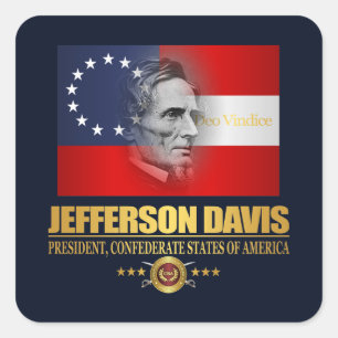 Davis (Südlicher Patriot) Quadratischer Aufkleber