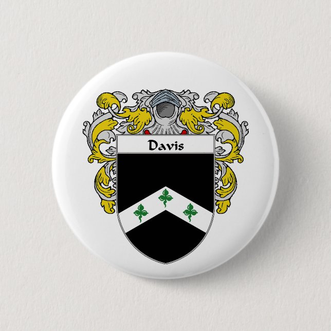 Davis-Wappen (überzogen) Button (Vorderseite)
