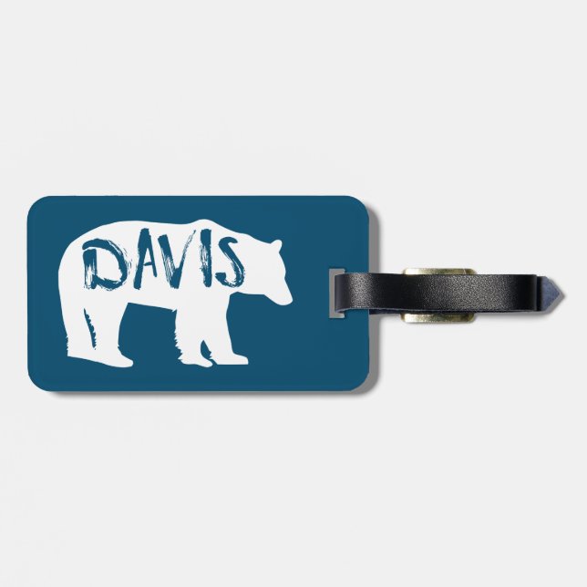 Davis West Virginia Bear Gepäckanhänger (Rückseite horizontal)