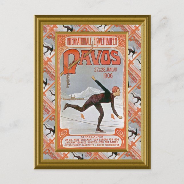 Davos 1906 postkarte (Vorderseite)