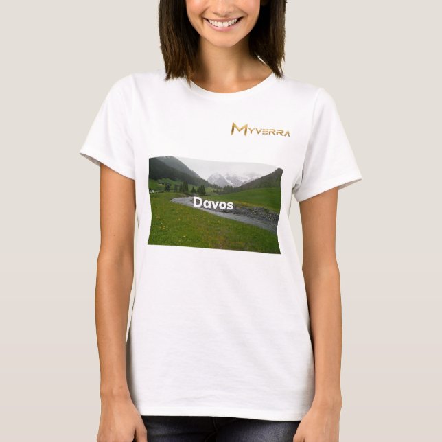 Davos, Schweiz  T-Shirt (Vorderseite)