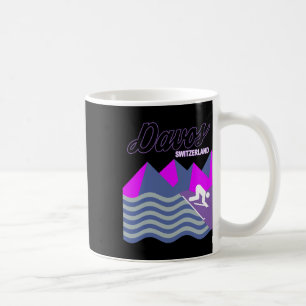 Davos Schweizer Alpen Schweiz Skigebiet Snowboardg Kaffeetasse