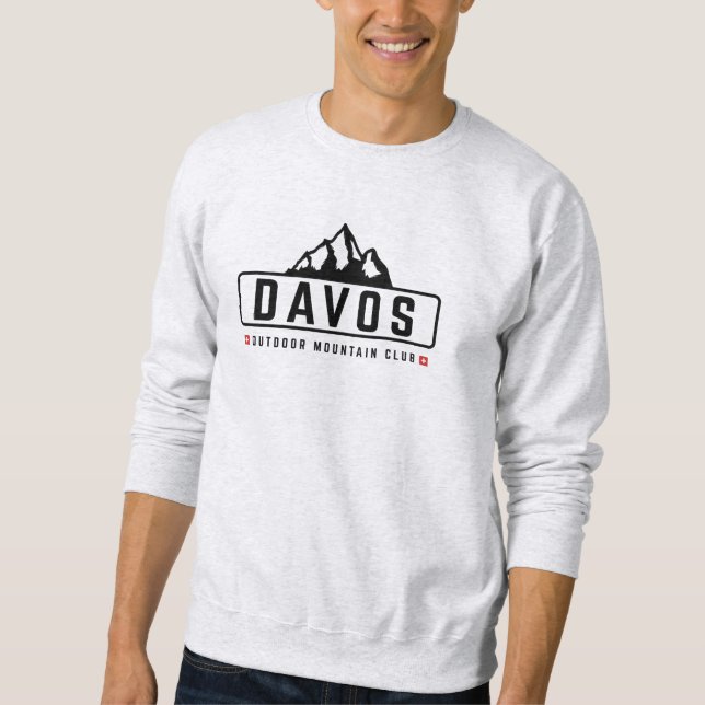 Davos Switzerland Outdoors Sweatshirt (Vorderseite)