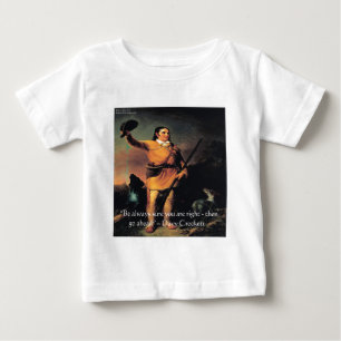 Davy Crocket "Go Ahead"-Weisheitszettel Baby T-shirt