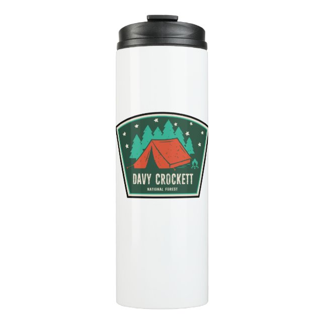 Davy Crockett National Forest Camping Thermosbecher (Vorderseite)