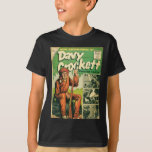 Davy Crockett T-Shirt<br><div class="desc">Kinderdunkle T - Shirt-Vertikale-Schablone</div>