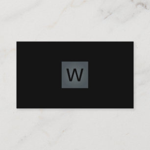 Davy Gray Monogram Square Visitenkarte