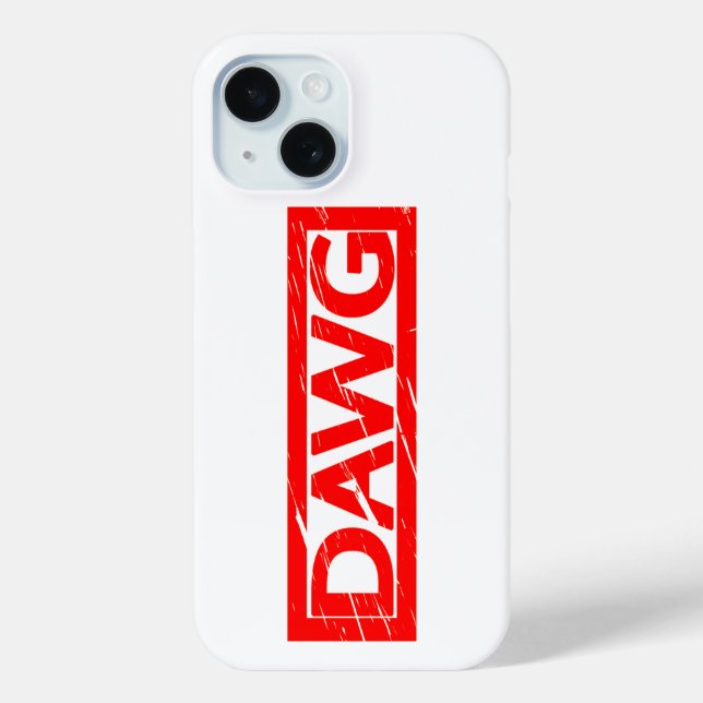Dawg Briefmarke Case-Mate iPhone Hülle (Rückseite)