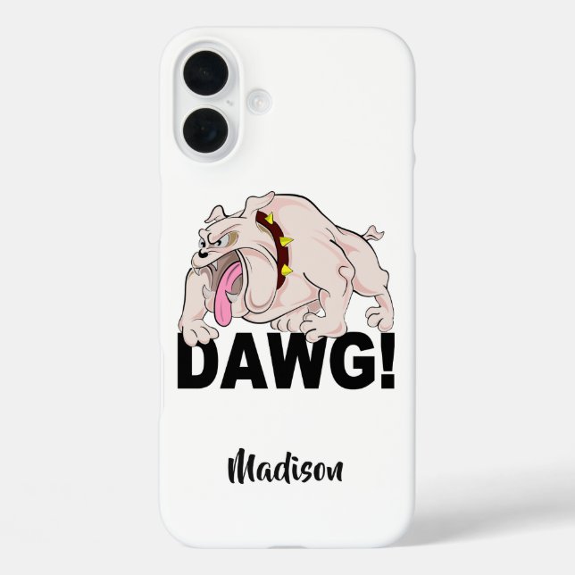 DAWGs individuelle Name-Telefonzellen iPhone 16 Plus Hülle (Rückseite)