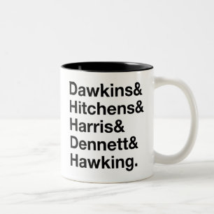 Dawkins&Hitchens&Harris&Dennett&Hawking - Zweifarbige Tasse