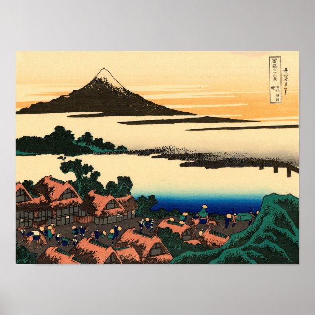 Dawn at Isawa in Kai Province Poster (Vorne)