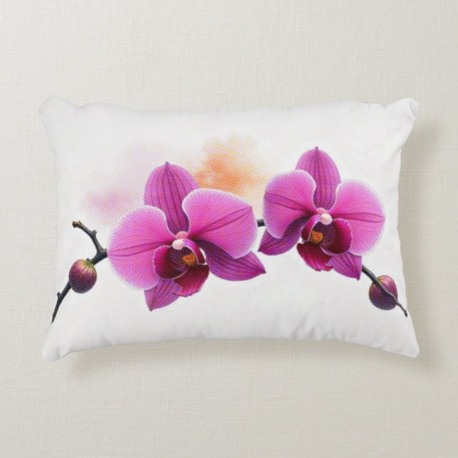 Dawn Bloom Orchide Dekokissen (Vorderseite)