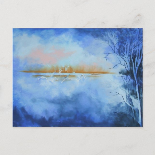 Dawn Flight Abstrakt Postcard Postkarte (Vorderseite)