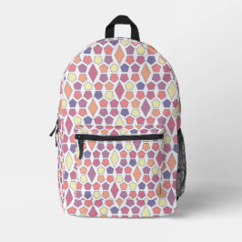 Dawn Hexagon Pattern Bedruckter Rucksack