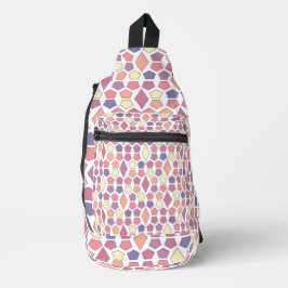 Dawn Hexagon Pattern Crossbody Bag