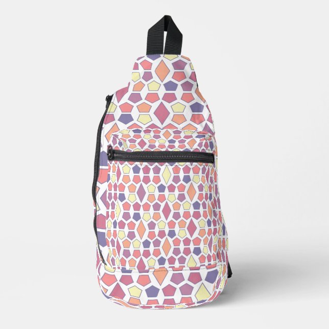 Dawn Hexagon Pattern Crossbody Bag (Vorderseite)