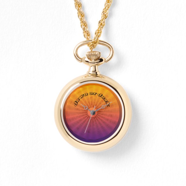 DAWN ODER DUSK | m3galleryStudio Armbanduhr (Vorderseite)