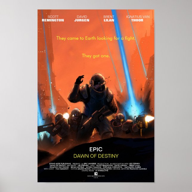 "Dawn of Destiny" Movie Poster (Vorne)