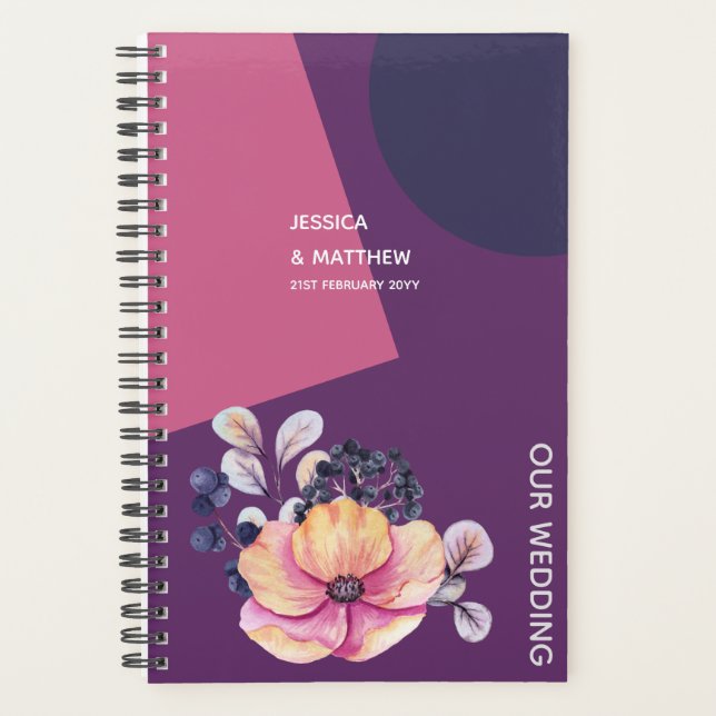 Dawn Till Dusk Wedding Planner Custom Cover Planer (Vorderseite)