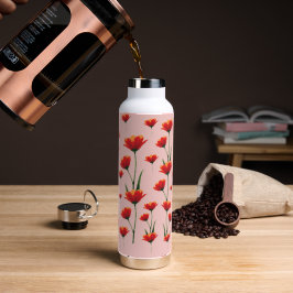 Dawnfire Poppies Trinkflasche