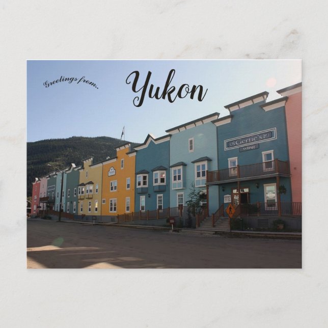 Dawson City Yukon Kanada Postkarte (Vorderseite)