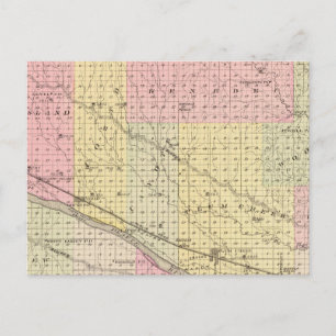 Dawson Landkreis, Nebraska Postkarte