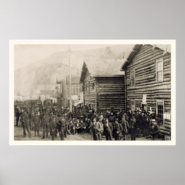 Dawson Yukon Territory Foto 1898 Poster (Vorne)