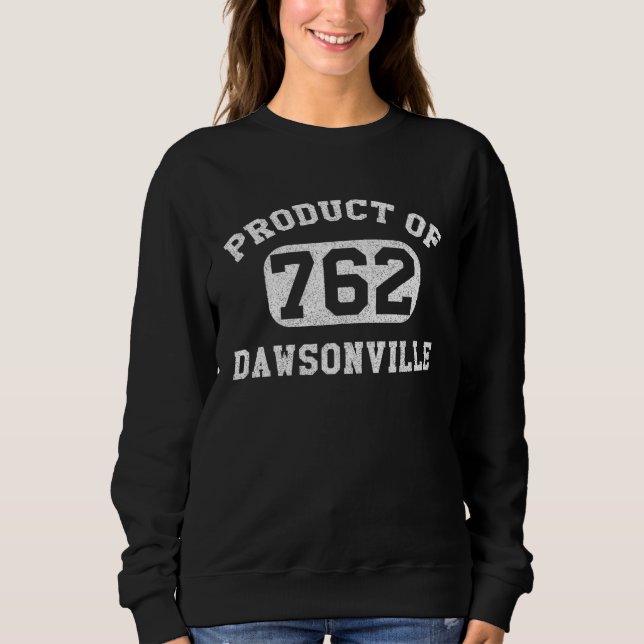 Dawsonville Georgia Vintage Retro Area Code Sweatshirt (Vorderseite)
