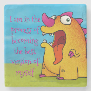Dax das Dino-Monster w/quote, SteinUntersetzer