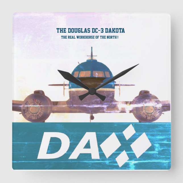 DAX DC-3 Wanduhr (Vorderseite)