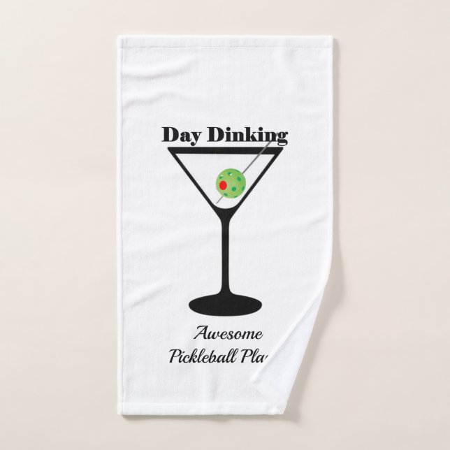 Day Dining Personalisiert Pickleball Sweat Sport Handtuch (Handtuch)