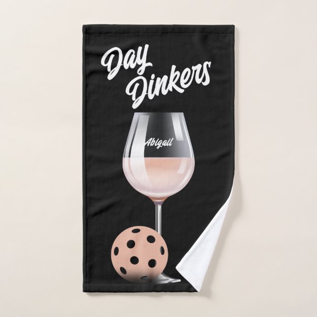 Day Dinkers Pickleball Teamname Pinot Rose Handtuch (Handtuch)