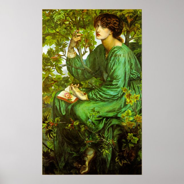Day Dream Poster von Dante Gabriel Rossetti (Vorne)