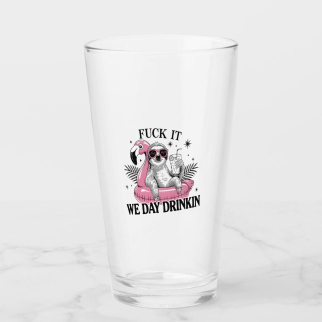 Day drinkin Sloth Glas (Vorderseite)