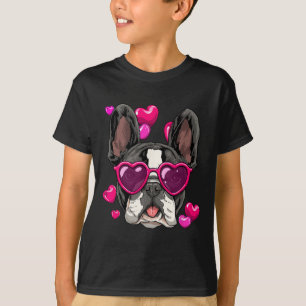 Day French Bulldog Heart Couples Liebe Day Hund T-Shirt