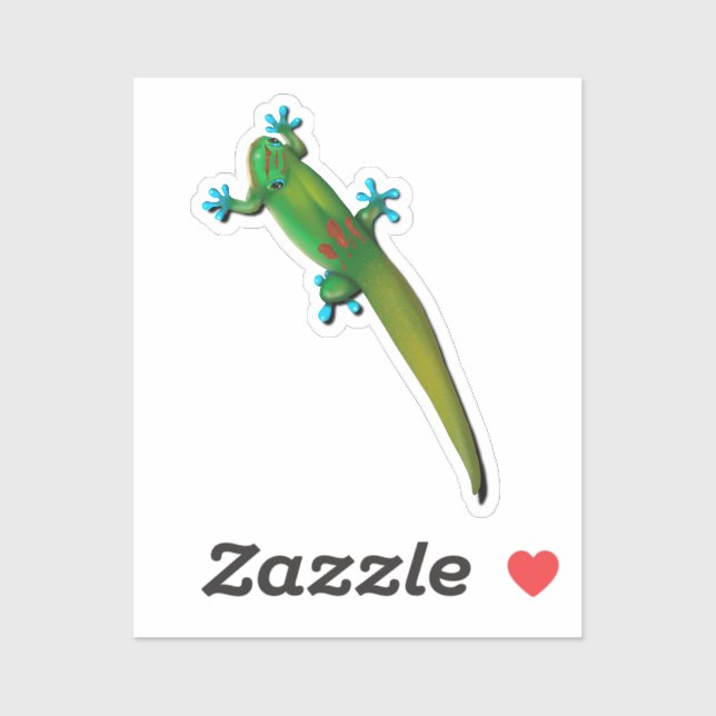 Day Gecko Aufkleber (Blatt)