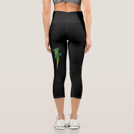 Day Gecko Capri Leggings