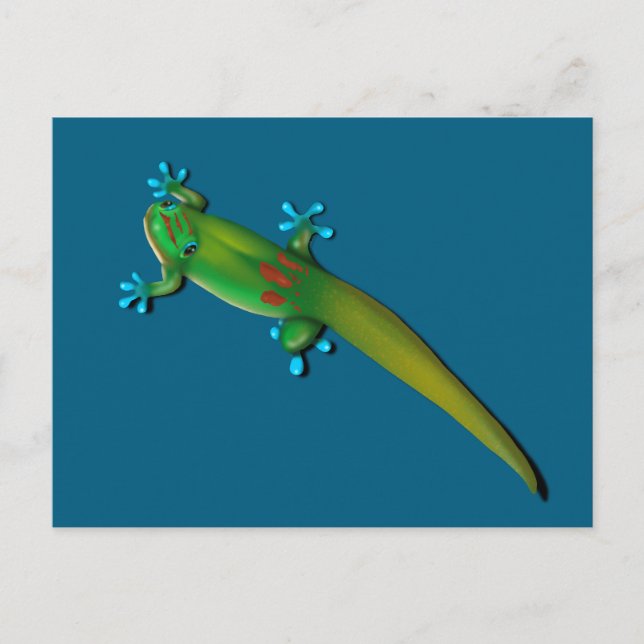 Day Gecko Postkarte (Vorderseite)