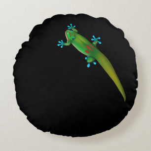 Day Gecko Rundes Kissen